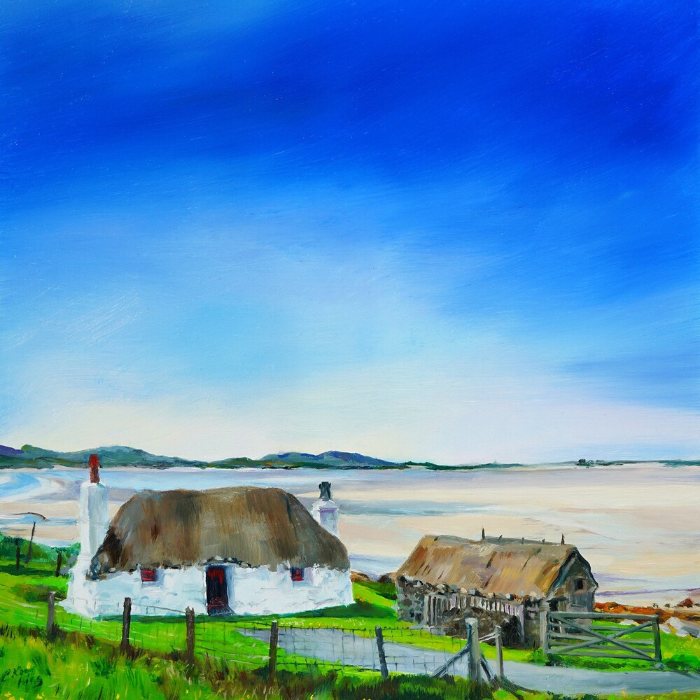 'Donald's Cottage, North Uist' by artist Catherine King